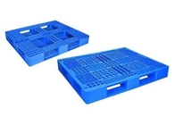 Palette empilable bleue de plastique de grille de palettes en plastique industrielles d'accessoires de supermarché de grande capacité