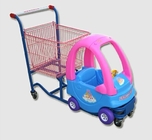 Caddie métallique de supermarché de chariot d'enfants de coupé confortable pour l'épicerie