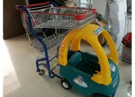 Caddie en plastique/en acier d'enfants de supermarché, chariots à achats de bébé
