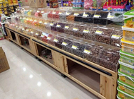 L'affichage au détail en bois de nourriture de Multifuntion pour le supermarché/magasin 3 pose