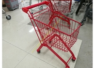 Les enfants modèlent le caddie de supermarché/le chariot à achats couleur rouge pour des enfants