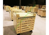 Support de fruit en bois d'hypermarché durable avec la rambarde acrylique sur le dessus