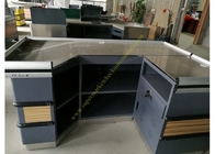 Caisse de sortie de caissier de magasin de détail/bureau de caissier en bois durable